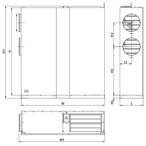 Blauberg CIVIC EC LB 1200 L S21 V.2 - Dimensions