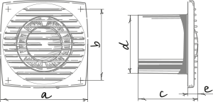 Blauberg Bravo Chrome 150 ST - Dimensions