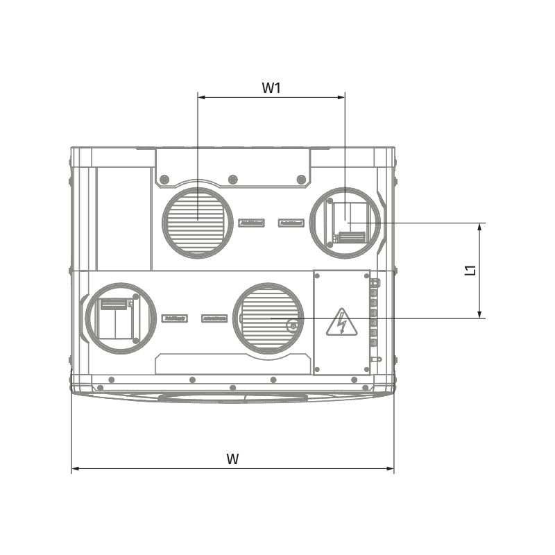 Blauberg Reneo SE 400 R S21 - Dimensions
