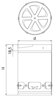 Blauberg DWP2 160 - Dimensions