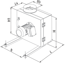 Blauberg Iso-K 355 2D - Dimensions