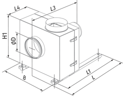 Blauberg Iso-K 355 2D - Dimensions