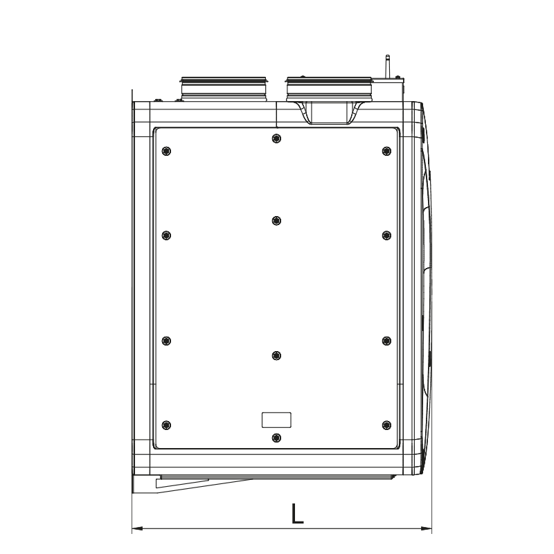 Blauberg Reneo S 550 R S21 - Dimensions