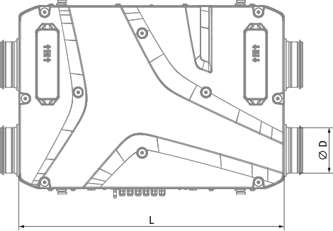 Blauberg Reneo D 181 R S14 - Dimensions
