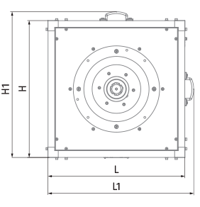 Blauberg Iso-VK 400 4E - Dimensions