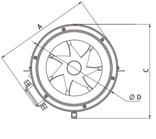 Blauberg Primo EC 315 max - Dimensions