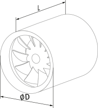 Blauberg Ducto Plus 100 - Dimensions