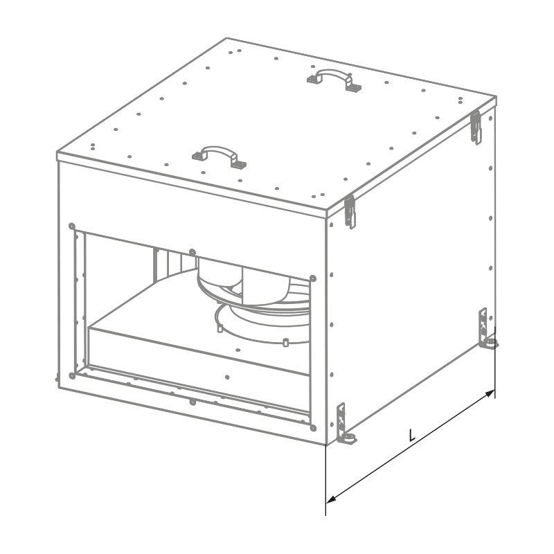 Blauberg Box-I EC 70x40-3 max  - Dimensions