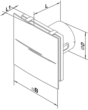 Blauberg Sileo Design DC 100 - Dimensions