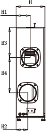 Blauberg KOMFORT GLA D350 F - Dimensions