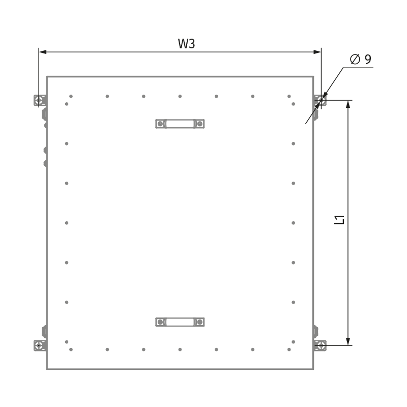 Blauberg Box-I EC 70x40-3 max  - Dimensions