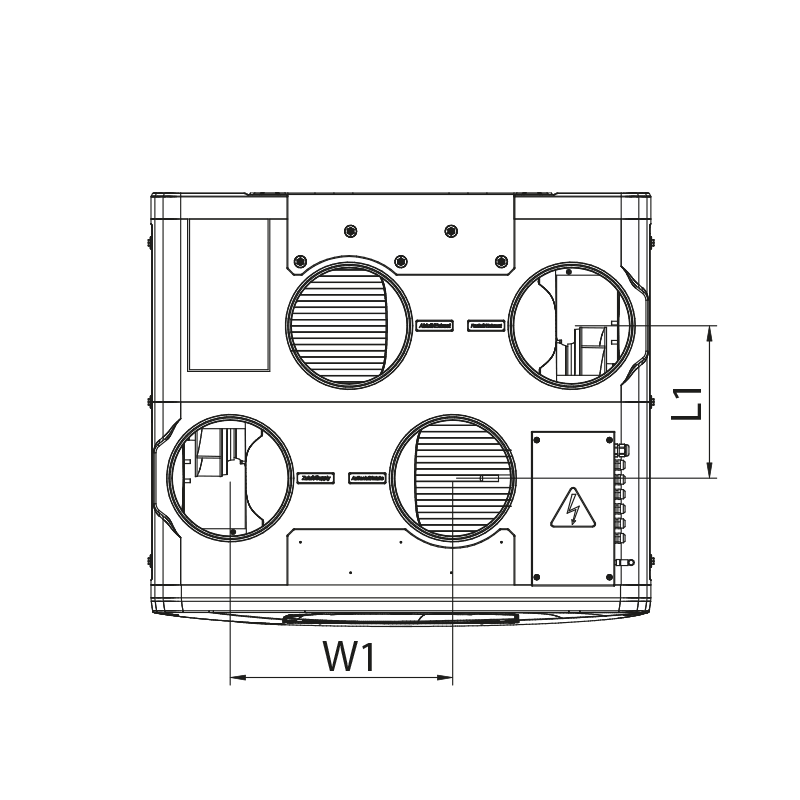 Blauberg Reneo S 550 R S21 - Dimensions