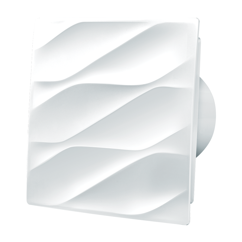 Blauberg Bavaria 125 T - Axial extract fan equipped with a decorative front panel, high air flow and low energy consumption