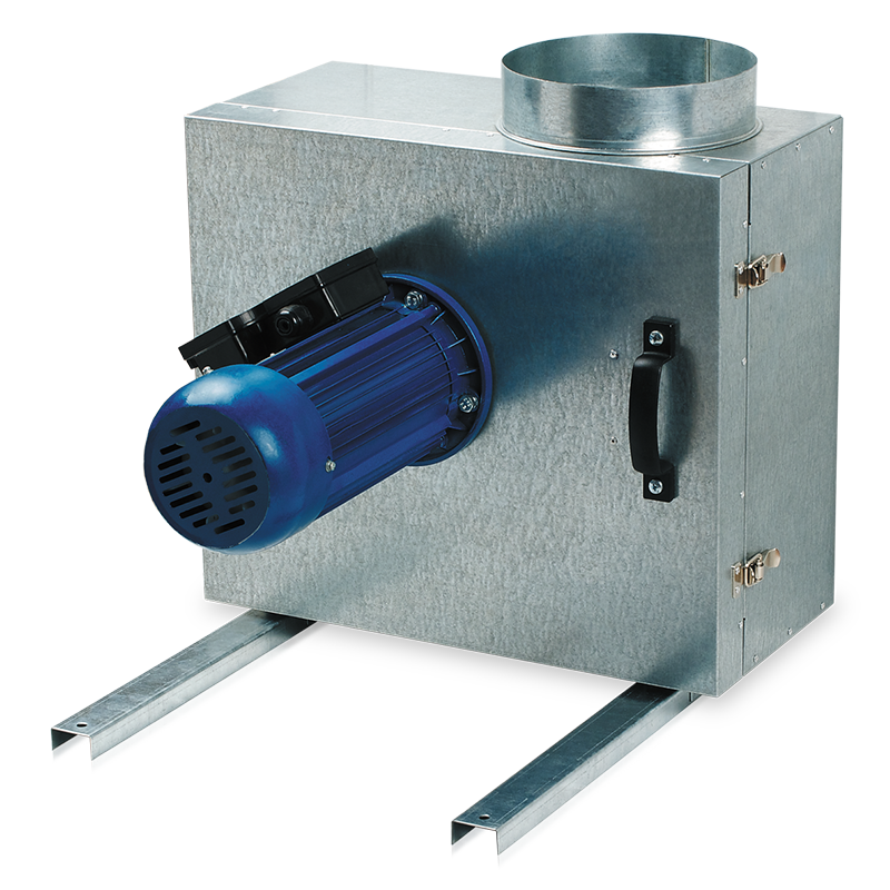 Blauberg Iso-K 355 2D - Kitchen inline fans in sound-insulated casings with operational temperature of 120 °C