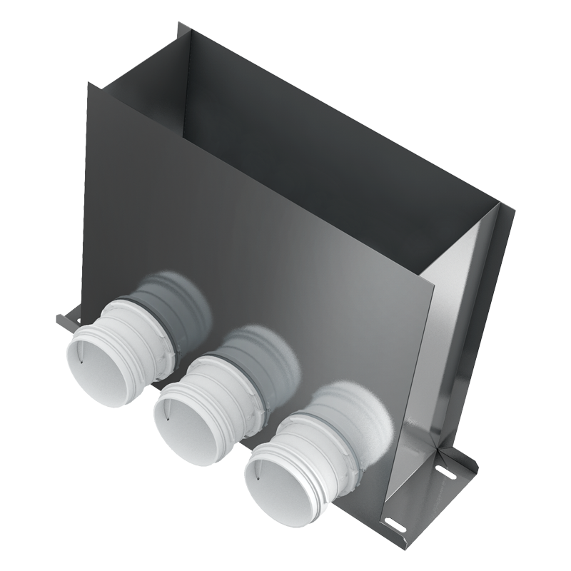 Series Blauberg BlauFast RPF 300x100/75x3 M - System 75 - Radial ductwork