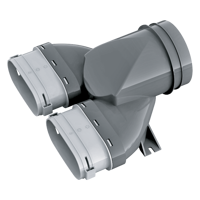 System 52 - Radial ductwork - Series Blauberg BlauFast SO 125/52x2 60P